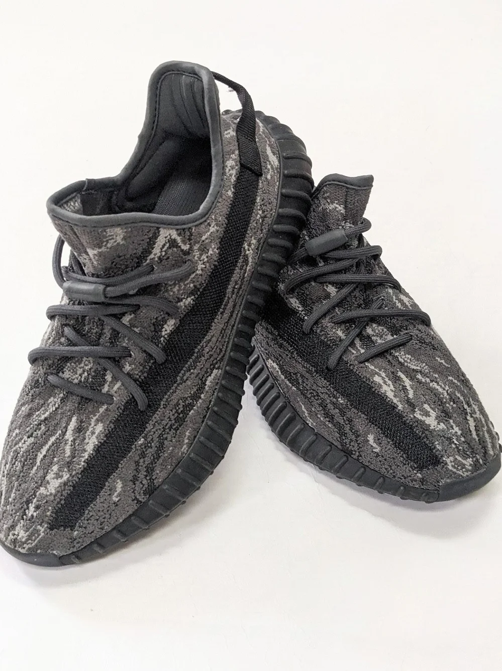 Adidas Yeezy 350 V2 Men's Low-Top Knit Sneakers in Dark Salt
